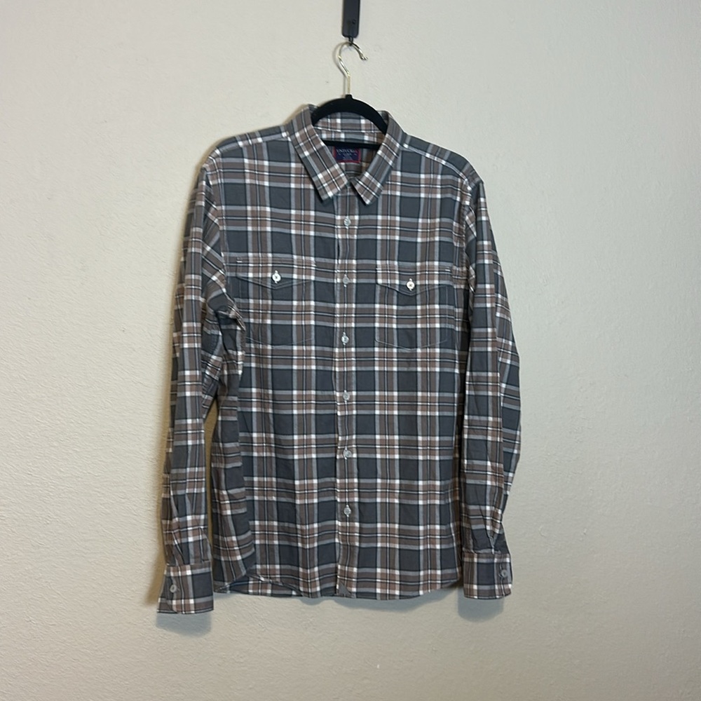 UNTUCKit Blue Casual Plaid Button Down Shirt Slim Fit Size XXL